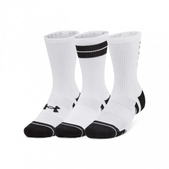 Zdjęcie produktu Skarpetki treningowe uniseks Under Armour UA Perf Tech Nov 3pk Crew - białe