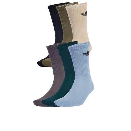 Zdjęcie produktu Skarpetki unisex adidas Originals Trefoil Cushion Crew Socks 6 Pairs JY2680 - multikolor