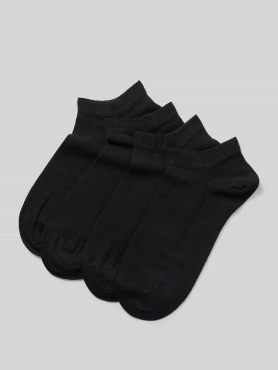 Zdjęcie produktu Skarpetki w kroju slim fit z mieszanki wiskozy w zestawie 4 szt. Christian Berg Czarny