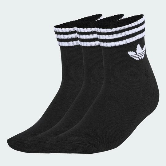Zdjęcie produktu Skarpety 3-Stripes Ankle 3 Pairs Adidas czarny