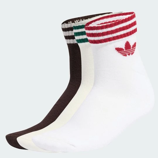 Zdjęcie produktu Skarpety 3-Stripes Ankle 3 Pairs Adidas biały