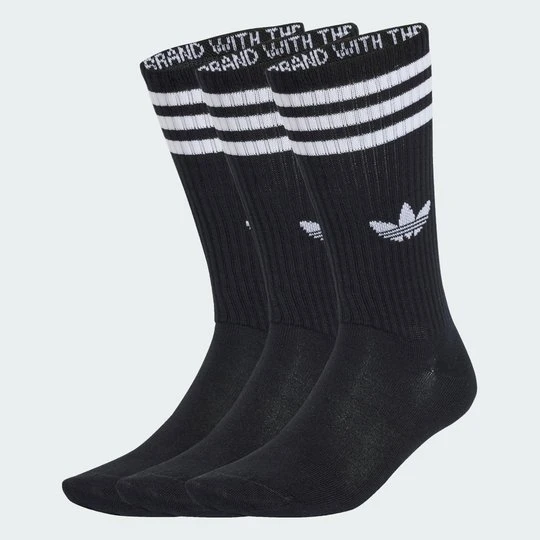 Zdjęcie produktu Skarpety 3-Stripes High Crew 3 Pairs Adidas czarny