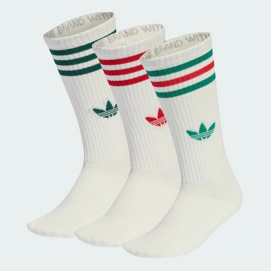 Zdjęcie produktu Skarpety 3-Stripes High Crew 3 Pairs Adidas biały
