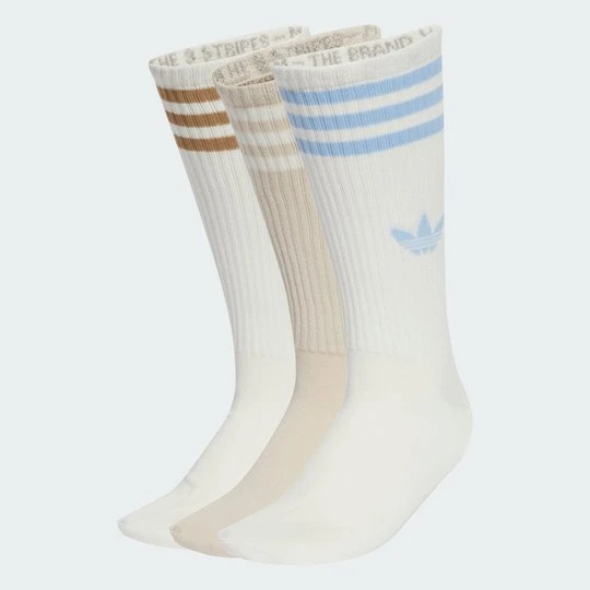 Zdjęcie produktu Skarpety 3-Stripes High Crew 3 Pairs Adidas biały