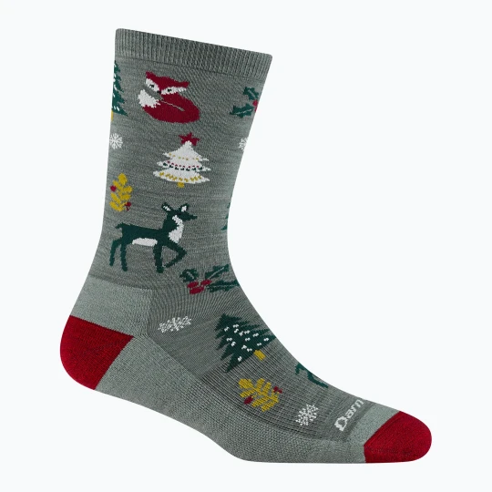 Zdjęcie produktu Skarpety damskie Darn Tough Yuletide Wild Crew Lightweight with Cushion balsam Szary