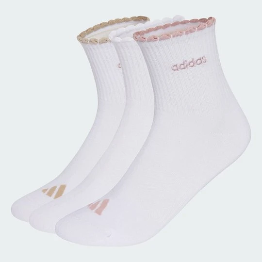 Zdjęcie produktu Skarpety damskie quarter Sock 3 Pair Pack Adidas biały