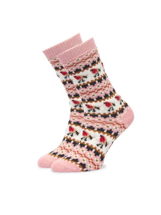 Zdjęcie produktu Skarpety długie Barbour Robin Fair Isle LSO0077PI11 Różowy jasny