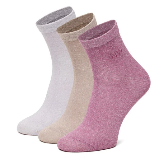Zdjęcie produktu Skarpety długie Nine West CEO_AS_NW_02_Z_AW25 (3 PACK) Różowy