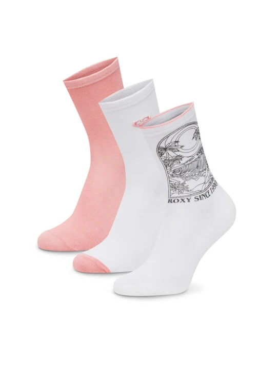 Zdjęcie produktu Skarpety długie Roxy AS_ROXY_05W_SS25 (3-PACK) Różowy