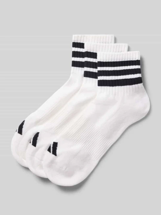 Zdjęcie produktu Skarpety długie z mieszanka bawełny w zestaw 3 szt. Adidas Biały