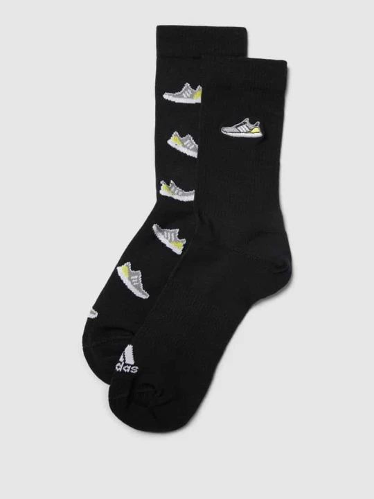 Zdjęcie produktu Skarpety długie z nadrukiem z motywem adidas Originals Czarny