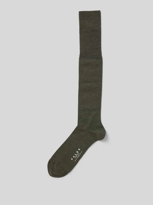 Zdjęcie produktu Podkolanówki z mieszanka wełny merino model 'Airport' Falke Ciemnozielony