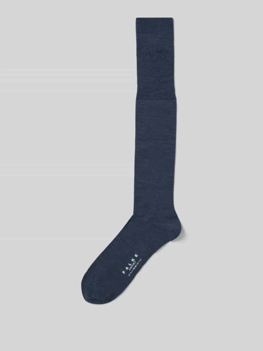 Zdjęcie produktu Podkolanówki z mieszanki wełny merino model 'Airport' Falke Ciemnoniebieski melanż