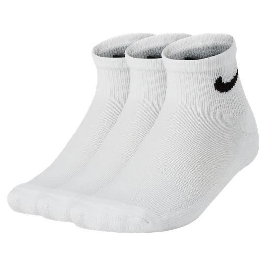 Zdjęcie produktu Skarpety do kostki dla dzieci Nike Basics (3 pary) - Biel