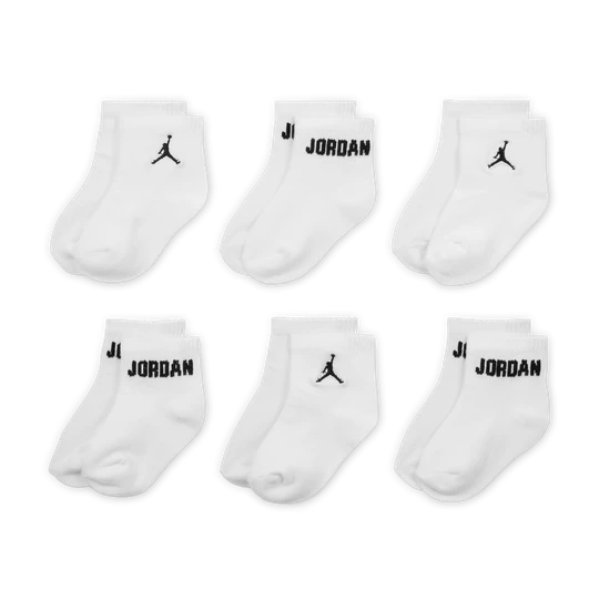 Zdjęcie produktu Skarpety do kostki dla niemowląt i maluchów Jordan Everyday Essentials (6 par) - Biel