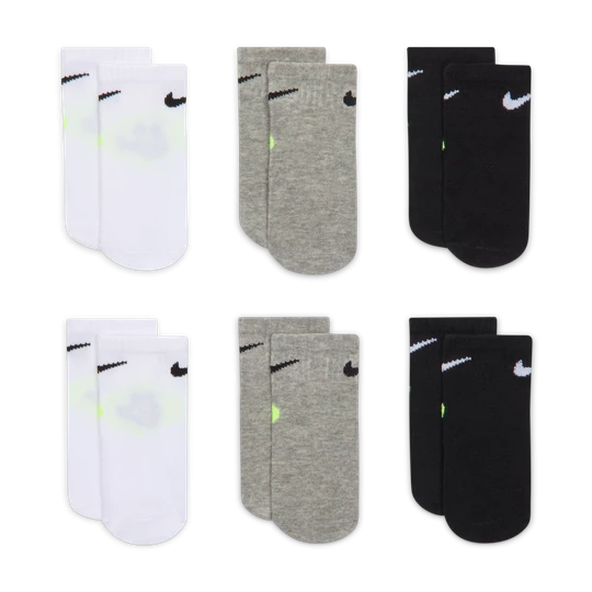 Zdjęcie produktu Skarpety do kostki dla niemowląt Nike Smiley (6 par) - Biel