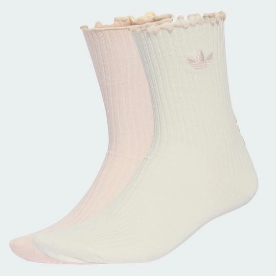 Zdjęcie produktu Skarpety do łydki Ruffle, 2pary Adidas biały
