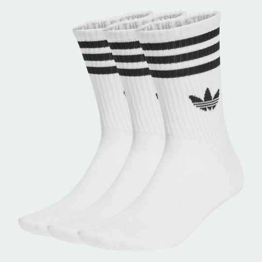 Zdjęcie produktu Skarpety do łydki z 3 paskami, 3 pary Adidas biały