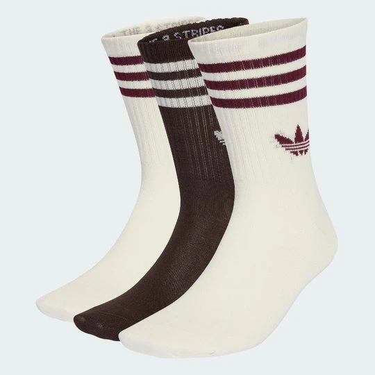 Zdjęcie produktu Skarpety do łydki z 3 paskami, 3 pary Adidas biały