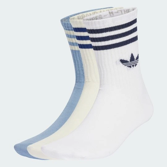 Zdjęcie produktu Skarpety do łydki z 3 paskami, 3 pary Adidas biały