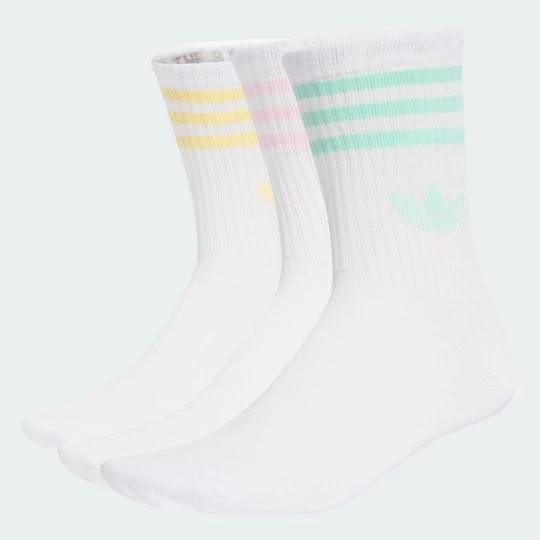 Zdjęcie produktu Skarpety do łydki z 3 paskami, 3 pary Adidas biały