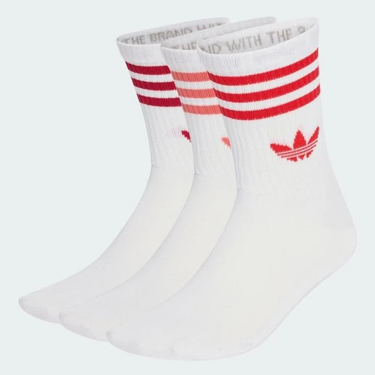 Zdjęcie produktu Skarpety do łydki z 3 paskami, 3 pary Adidas biały