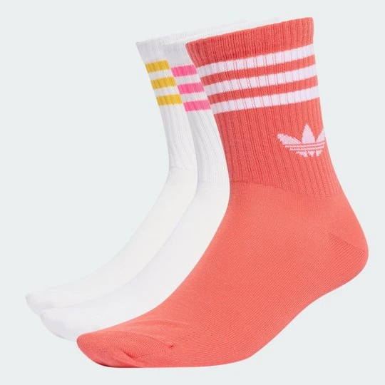Zdjęcie produktu Skarpety do łydki z 3 paskami, 3 pary Adidas biały