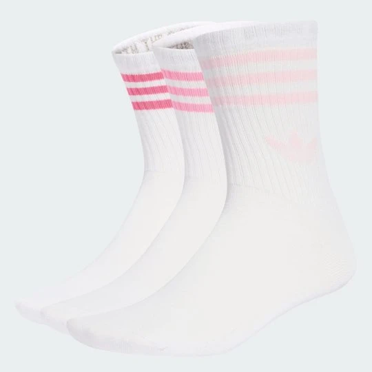 Zdjęcie produktu Skarpety do łydki z 3 paskami, 3 pary Adidas różowy
