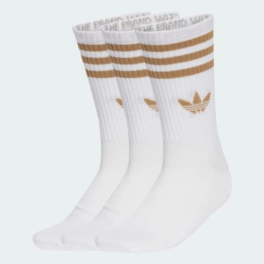 Zdjęcie produktu Skarpety do łydki z 3 paskami, 3 pary Adidas biały