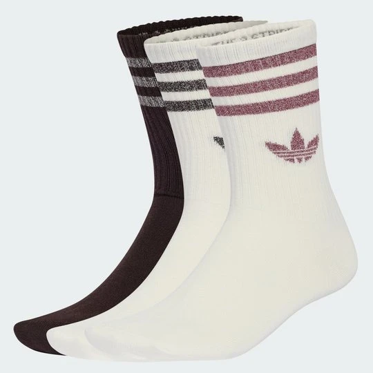 Zdjęcie produktu SKARPETY DO ŁYDKI Z 3 PASKAMI GLITTER – 3 PARY Adidas biały