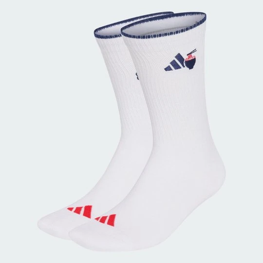 Zdjęcie produktu Skarpety do łydki z grafiką Food, 2 pary w zestawie Adidas biały