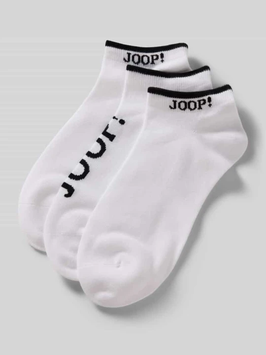 Zdjęcie produktu Skarpety do sneakersów z detale z logo w zestaw 3 szt. JOOP! Biały