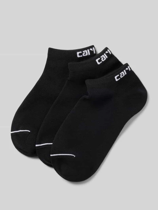 Zdjęcie produktu Skarpety do sneakersów z detalem z logo w zestawie 3 szt. Carhartt WIP Czarny
