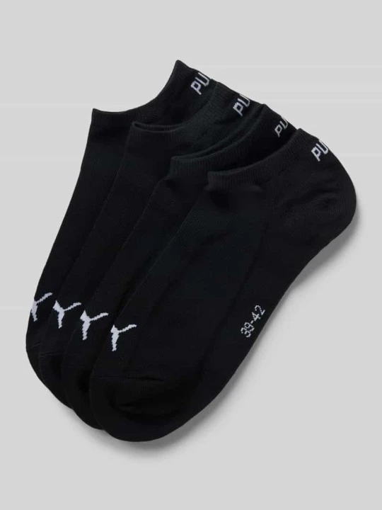 Zdjęcie produktu Skarpety do sneakersów z logo w zestaw 4 szt. Puma Czarny