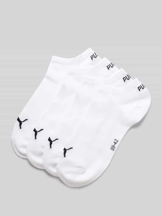 Zdjęcie produktu Skarpety do sneakersów z logo w zestaw 4 szt. Puma Biały