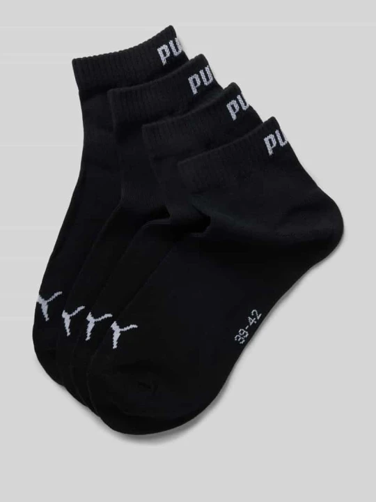 Zdjęcie produktu Skarpety do sneakersów z logo w zestaw 4 szt. Puma Czarny