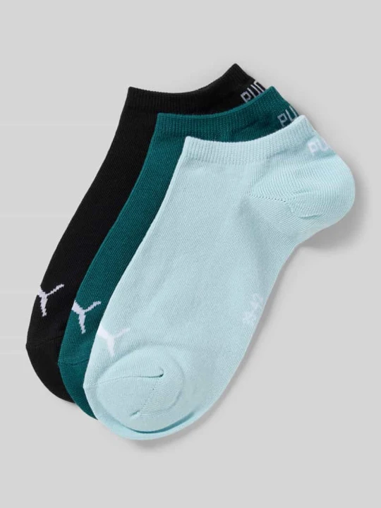 Zdjęcie produktu Skarpety do sneakersów z logo w zestawie 3 szt. Puma Zielony