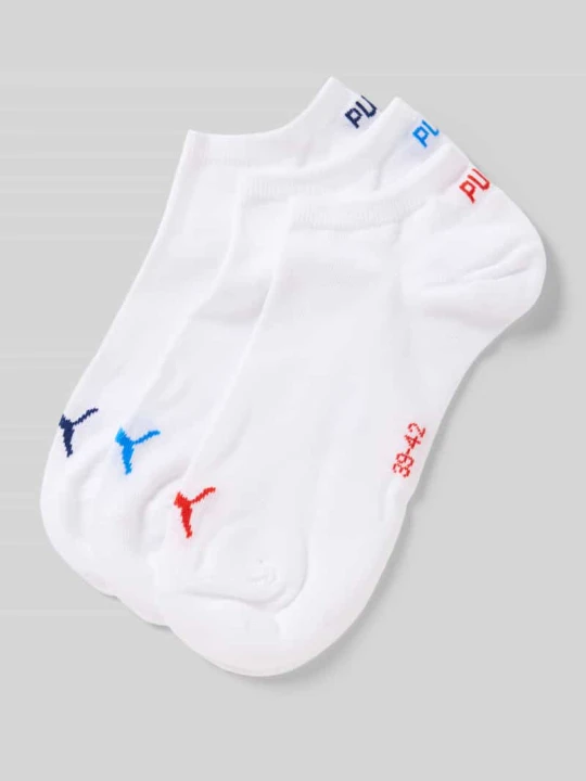 Zdjęcie produktu Skarpety do sneakersów z logo w zestawie 3 szt. Puma Biały