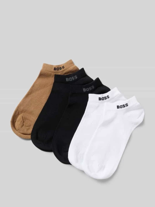 Zdjęcie produktu Skarpety do sneakersów z mieszanki bawełny w 5‑pakiecie model '5P AS UNI CC' Boss Orzechowy