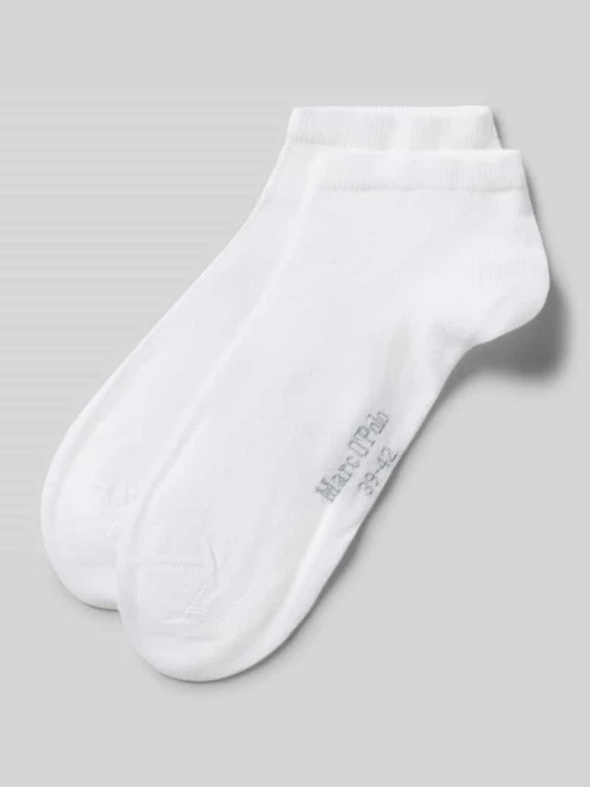 Zdjęcie produktu Skarpety do sneakersów z mieszanki bawełny w zestaw 2 szt. Marc O'Polo Biały