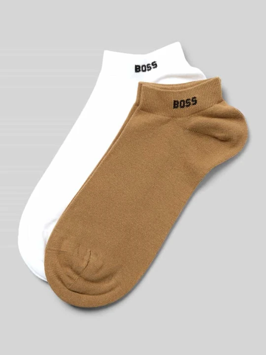 Zdjęcie produktu Skarpety do sneakersów z mieszanki bawełny w zestaw 2 szt. model '2P AS UNI CC' Boss Camel