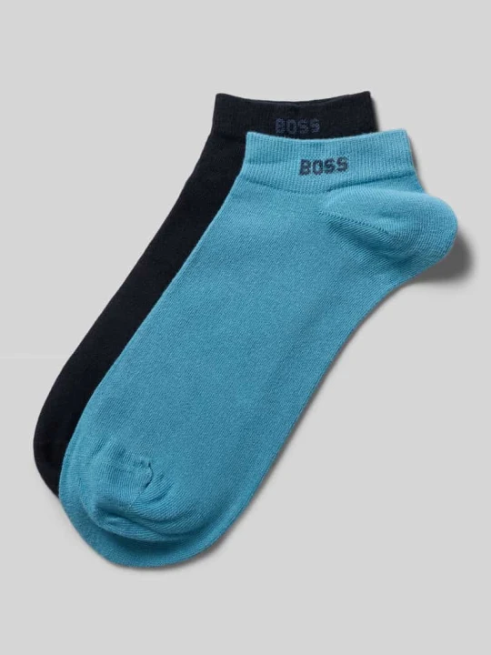 Zdjęcie produktu Skarpety do sneakersów z mieszanki bawełny w zestaw 2 szt. model '2P AS UNI CC' Boss Niebieski
