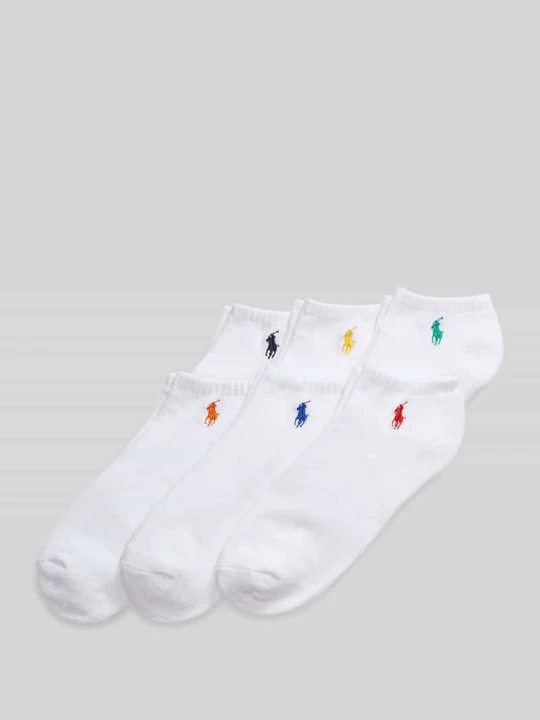 Zdjęcie produktu Skarpety do sneakersów z mieszanki bawełny w zestawie 6 par Polo Ralph Lauren Biały
