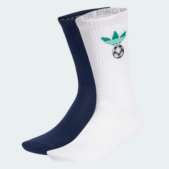 Zdjęcie produktu SKARPETY FOOTBALL EMBROIDERED CREW 2 PAIRS Adidas biały
