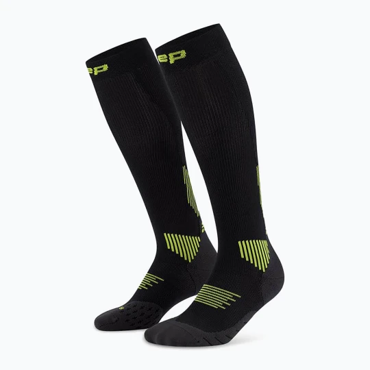 Zdjęcie produktu Skarpety kompresyjne damskie CEP Run Tall 5.0 black / lime