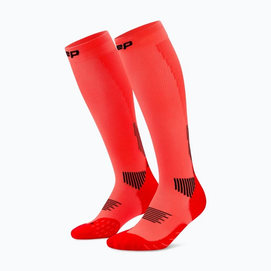 Zdjęcie produktu Skarpety kompresyjne męskie CEP Run Tall 5.0 neon coral Czerwony