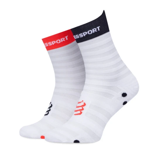 Zdjęcie produktu Skarpety krótkie Compressport Pro Racing Socks v4.0 Ultralight Run Low XU00051B Biały