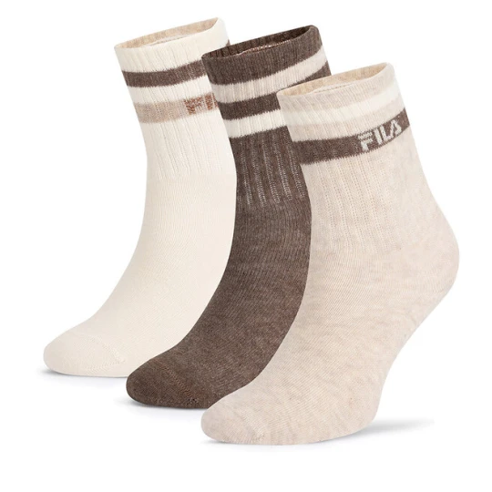 Zdjęcie produktu Skarpety krótkie Fila F8207-AW24 (3-pack) Écru Kremowy