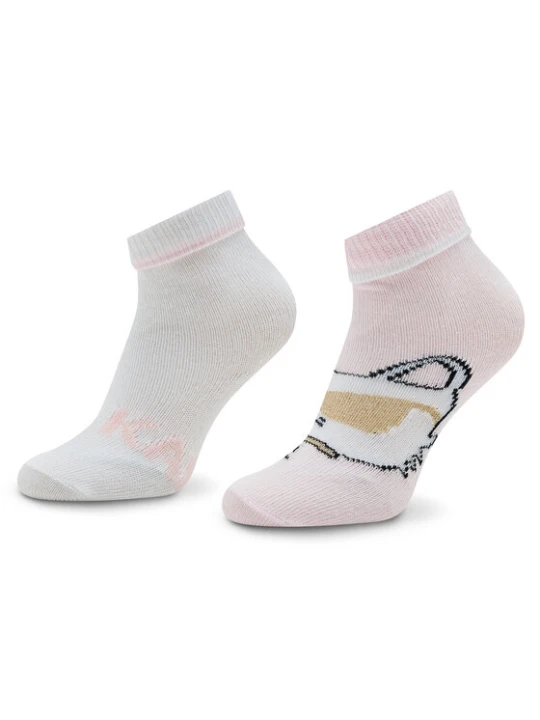 Zdjęcie produktu Skarpety krótkie Karl Lagerfeld Kids Z90039 Różowy