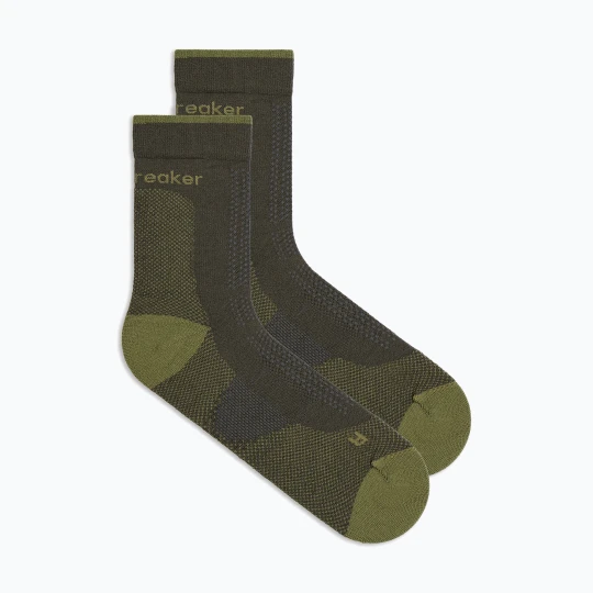 Zdjęcie produktu Skarpety męskie Icebreaker Merino Hike+ Ultralight Quarter dark loden / sphagnum Brązowy
